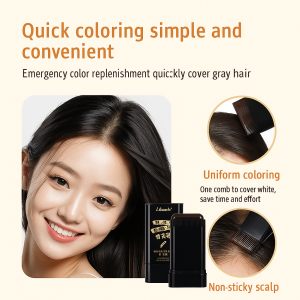 Hair Dye Stick for Year-Round Adults Men and Women Non-Toxic Hair Coverage Instant Black Hair Solution No Damage
