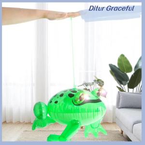 Ditur Glowing Inflatable Green Bouncing Frog Toad Ballon Jungle Animal Toy Funny Kids Party Gift Birthday Wedding Decoration