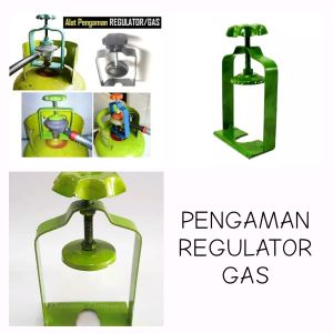 TATAKAN TABUNG GAS 3 KG RAK GAS DUDUKAN GAS TEMPAT MENARUK GAS PRAKTIS PENGAMAN REGULATOR TAKTAKAN GAS KOKOH