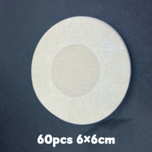 60Pcs 6.5cm NIPPIE PAPER NIPPLE COVER Delace Penutup Puting sutra Payudara