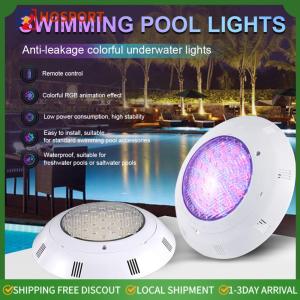 【HOSPORT】RGB Multi Color Pool Light with Remote Control Swimming Pool Light Fixture Outdoor Yard Garden Pool Decoration