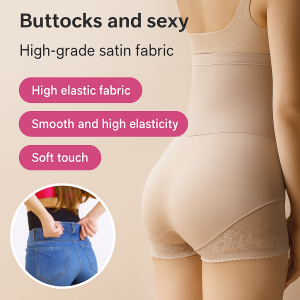 Tummy Control Hip Lifting Underwear Soft Breathable High Waist Shorts Traceless Plus Size Underpants M-2XL