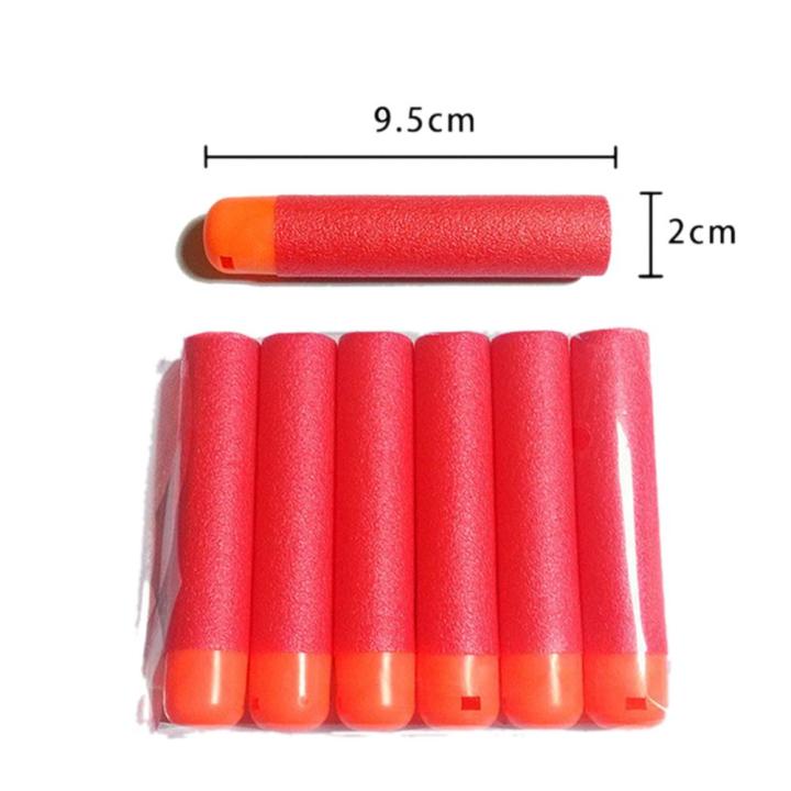 6PCS 9.5CM Refill Darts Red EVA Soft Bullets for Nerf N-Strike Mega ...