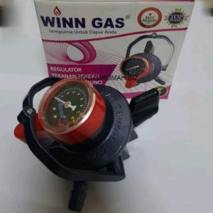 Paling Aman Regulator LPG Elpiji Winn Gas Double Lock W 900 M Meteran w900m w900