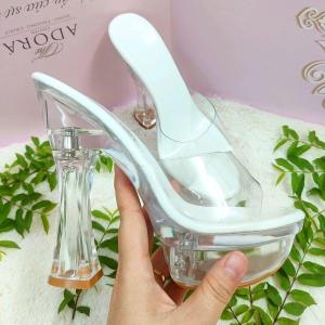 [Ship Hỏa Tốc 2h]Guốc quai trong nữ gót trong gót trụ 14p dễ mang nhẹ chắc chân đúp trước cao 4p dễ di chuyển dễ phối đồ