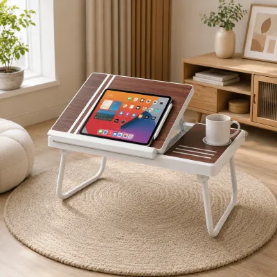 Meja Lipat Laptop Monica Nandos Naiba Meja Belajar Lipat Meja Laptop Kasur Meja Santai Meja Kerja Portable Adjustable Multifungsi