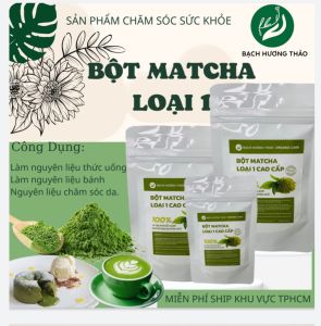 BỘT TRÀ XANH CAO CẤPdùng làm bột mặt nạ dưỡng da làm đẹp trẻ hóa da tẩy tế bào da BẠCH HƯƠNG VÂN THẢO