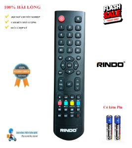 Remote Điều khiển RINDO TV LCD/LED/SmartTV  Hàng chính hãng theo TV 100% Tặng kèm Pin
