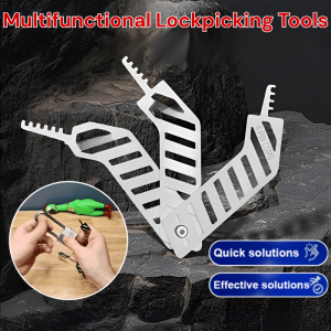 Multifunctional Lockpicking Tools Lock Pick Sets Stainless Steel Prying Trument Lock Pick Decoder