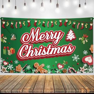 Christmas Wall Tapestry Holiday Hanging Background Cloth Fabric Wall Decor for Living Room Bedroom