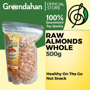 Greendahan Raw Almonds (Whole)  500g | 1kg - USA Brand Keto Low Carb Nut
