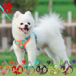 Pet Dog Harness With Leash Pet  Adjustable Reflective Harness Vest Puppy Harness Vest for Dog Cat