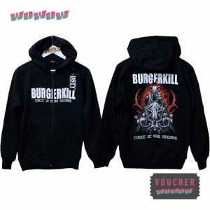 Burgerkill Adamantine Hoodie Jaket Sweater Metal Band Bandung BK Clothing Ujungberung Local Streetwear