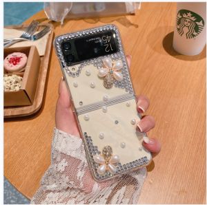 Ốp Pha Lê Lấp Lánh Cho Samsung Galaxy Z Flip 3 5G Ốp Kim Cương Fundas Capa