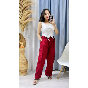 LADY - Jogger Pants KARGO PANTS CELANA JOGGER SWEETPANTS CELANA CARGO PANJANG WANITA