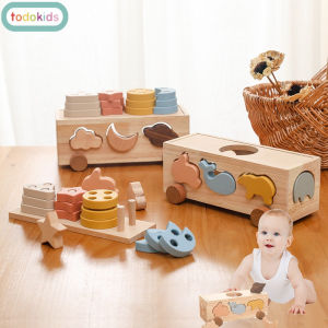 Todokids Bộ Đồ Chơi Bằng Gỗ Montessori Cho Bé Đồ Chơi Hoạt Hình Động Vật Bằng Silicon Rèn Luyện Khả Năng Nhận Thức Cho Trẻ Hộp Kho Báu Trò Chơi Trí Não