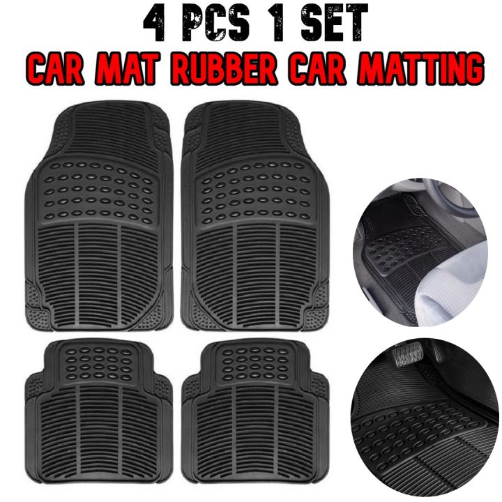 Premium rubber car clearance mats