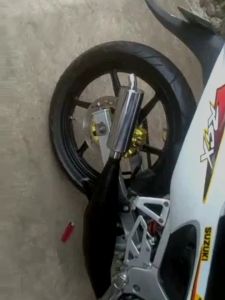 KNALPOT SATRIA 2 TAK SATRIA HIU GEMBUNG HITAM TAMENG ORIGINAL DPL MUFFLER