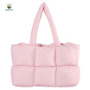 LovSpor❤ Women Padded Handbag Large Capacity Quilted Soft Cloud Tote Bag Casual Tote Bag
