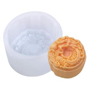 Phong cách Trung Quốc Tuyết Mooncake khuôn silicon Tự Làm Cho Sáng Tạo Mung Bean Pastry Trái Tim Khuôn nướng xà phòng làm thủ công Khuôn Cho P