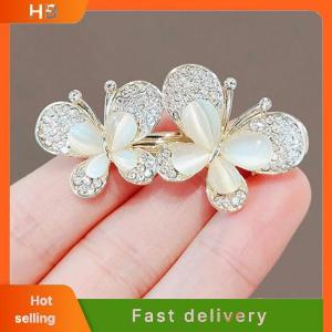 HB Rhinestone Brooches For Women Opal Trendy Elegant Butterfly Brooch Pins Jewelry Party Wedding Gifts