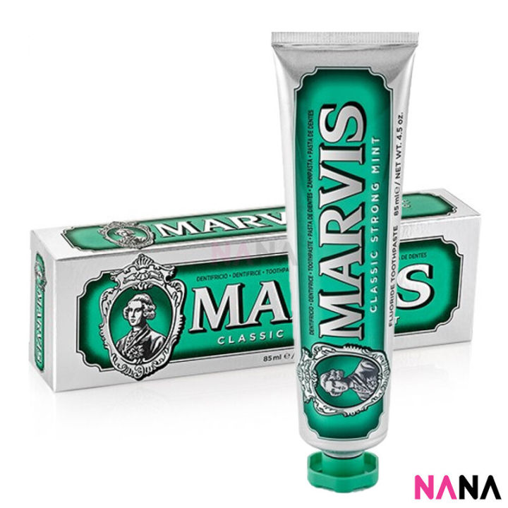 MARVIS Toothpaste Classic Strong Mint 85ml (Green, Peppermint)