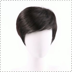 Hairpin Full Headgear Business Mens Short Hair Hair Piece Coverage of Hair Loss Real Hair