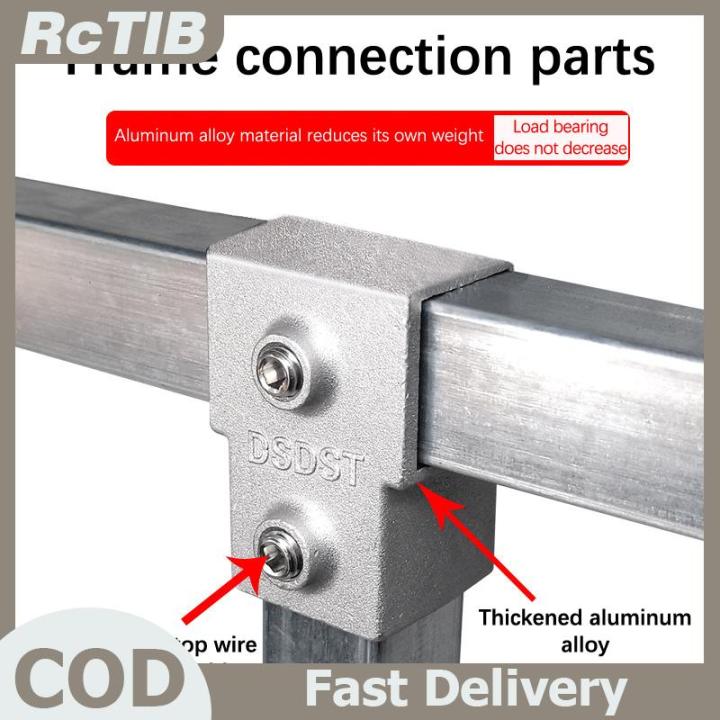 Elbow Rak RCTLB 1Pcs Square Tube Connection Piece Aluminum Alloy Elbow Three-way ...