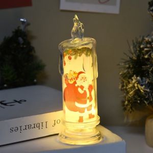 Christmas Candle Light Creative Simulation LED Electric Candle Ambient Light Christmas Decorations