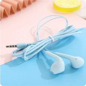 Macaron Earphone In-Ear Volume Control with Built-in Microphone High Bass 3.5mm Wired Earphones earbuds Macaron Second-Generation Wired Earphones With Wired Control And Microphone Direct Plug Earphones