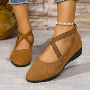 Free Shipping Plus-Size Single Shoes New Summer Styles Pointed-Toe Wedge Heels WomenS Loafers Casual And Sporty WomenS Shoes