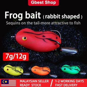 Gbest 4.5/5cm Jump Frog Fishing Lure Casting soft Plastic jig Head Assist Hook fake Fish Bait slow Jigging floating Hard Bait sartificial Tool bionic Lures fishing Tackle Accessories super Mini fresh Water Snake head Fish 路亚鱼饵青蛙假饵雷蛙
