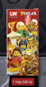 Đồ Chơi Miếng Ghép Nhựa Bộ Sưu Tập Ninja Mini Lắp Ghép Chiến Binh Hộp Kính Trong Suốt Size 6cm 07068
