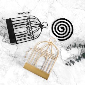 Nordic Mosquito Coil Holder Iron with Cover Ash Catcher Hanging Standing for Home Outdoor Camping Ubat Nyamuk