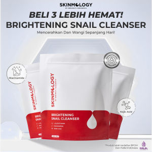 BUY 1 GET 3 Skinnology Brightening Snail Cleanser-Sabun Cuci Wajah Multi-Pak Anti-Flek Ekstrak Snail