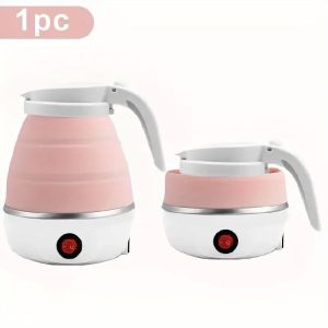 Lunn Foldable Silicone Electric Kettle Travel Insulation Heating Boiler 0.6LCerek Elektrik Boleh Lipat