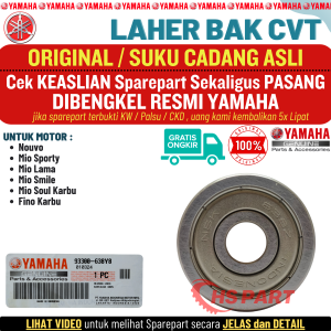 Bearing Laher 638Z Bak CVT Mio Sporty Smile Lama Fino Soul Karbu Nouvo Original Yamaha 100%