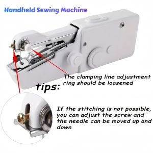 Small Multifunctional Portable Handheld Electric Sewing Machine for Home Use DIY Garment Cutting Tool