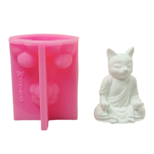 Meditations Cats Molds Epoxy Resin Molds Castings Molds Silicone Molds Ornament Plasters Molds Baking Molds for Craft