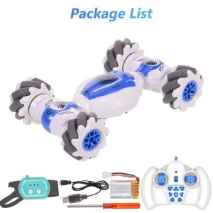 S-012 RC Stunt Car Remote Control Watch Gesture Sensor Deformable Electric Toy Cars All Terrain Speed 2.4GHz 4WD 360 °