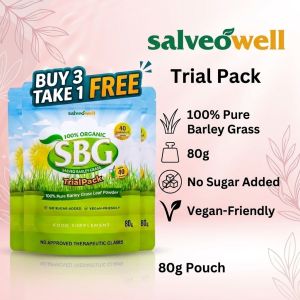 [BUY 3 TAKE 1] Salveo Barley Grass - Salveo Powder in Trial Pack 80g BOOST your Health and Immunity