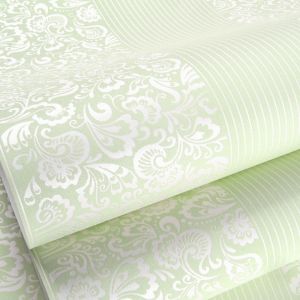 LANDIS Non-woven Sculptured Patterns Wallpaper 9.5M Non-self-adhesive White Vertical Stripe Wallpaper Modern Moisture Proof 3D Wall Stickers for Living Room