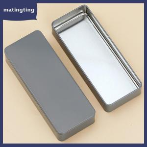 matingting Nhiều màu kim loại hình chữ nhật lưu trữ Box container với nắp hộp thiếc nhỏ container rỗng hộp lưu trữ trường hợp Organizer