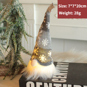Xmas Gift Christmas Gnome Faceless Doll Christmas Decoration Items Night Light Christ Decorations For Home Holiday Ornament New Year
