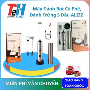 Máy Đánh TrứngĐánh Bọt Cafe Đánh Sữa Di Động Cầm Tay 3 Tốc Độ Cao Cấp Hàng  ALIZZ AL-13578.