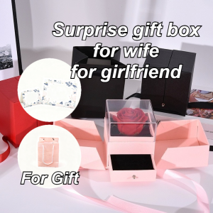 Rose Gift Box Necklace Ring Jewelry Box Bracelet Jewelry Box Birthday Gift