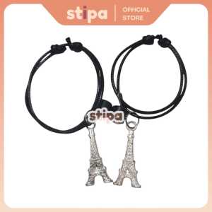 STIPA Set Gelang Couple Magnet Motif Magnetic Couple Bracelet Koleksi Souvenir Kado Wanita Pria Anak Aksesoris Tangan