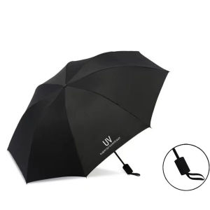 Mini Handheld Fan 199 level Violent Fan LED display turbo Electric fan + Portable UV Folding Umbrella Set T12