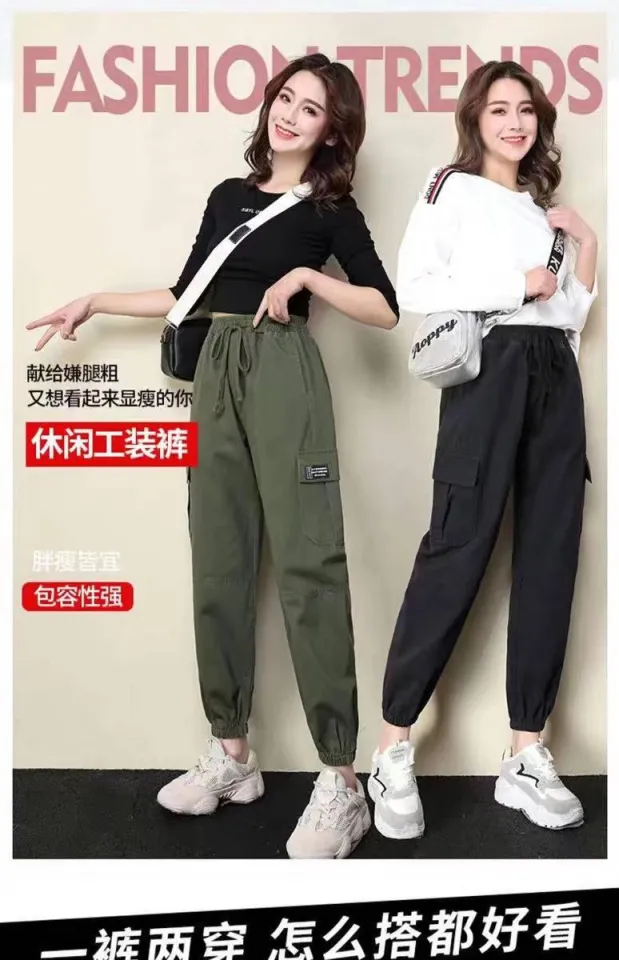 Ginza6 Parachute Cargo Pants Baggy American Street Style Loose