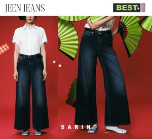 พร้อมส่ง SARIN JEE N JEANS ( baggy ) กางเกงยีนส์ ทรงขากว้าง ผ้าดีมาก
